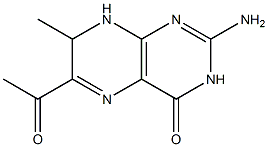 6-acetyl-7-methyl-7,8-dihydropterin 구조식 이미지