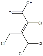 2,4,4-TRICHLORO-3-CHLOROMETHYLBUTENOICACID Structure