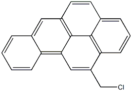 BENZO(A)PYRENE,12-CHLOROMETHYL- 구조식 이미지