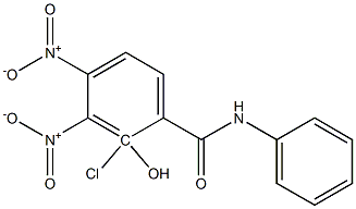 2CHLORO4NITRO3NITROSALICYLANILIDE Structure