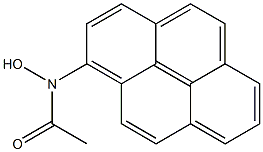 N-HYDROXY-N-ACETYL-1-AMINOPYRENE 구조식 이미지