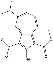 DIMETHYL-2-AMINO-5-ISOPROPYLAZULENE-1,3-DICARBOXYLATE Structure