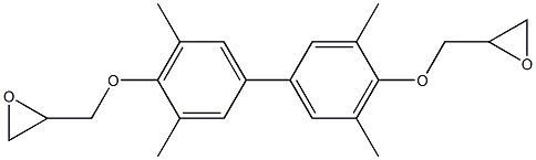 4,4'-DIHYDROXY-3,3',5,5'-TETRAMETHYLBIPHENYLDIGLYCIDYLETHER 구조식 이미지