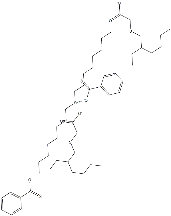 DI-N-OCTYLTINTHIOBENZOATE(2-ETHYLHEXYLMERCAPTOACETATE) Structure