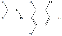 PHOSGENE(2,3,4,6-TETRACHLOROPHENYL)HYDRAZONE Structure