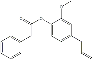 ACETICACID,PHENYL-,4-ALLYL-2-METHOXYPHENYLESTER 구조식 이미지