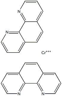 CIS-DI(1,10-PHENANTHROLINE)CHROMIUM(III) Structure