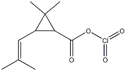 CHRYSANTHEMICACIDCHLORANHYDRIDE Structure