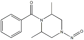 1-NITRSOSO-4-BENZOYL-3,5-DIMETHYLPIPERAZINE 구조식 이미지