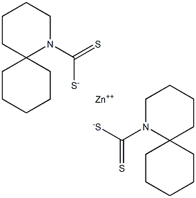 ZINC-DIPENTAMETHYLEN-DITHIOCARBAMATE Structure