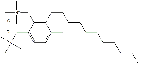 METHYLDODECYLXYLYLENEBIS(TRIMETHYLAMMONIUMCHLORIDE) Structure