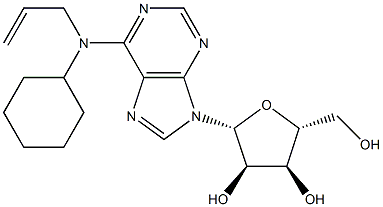 N-ALLYL-N-CYCLOHEXYLADENOSINE 구조식 이미지