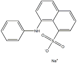 1-ANILINO-8-NAPHTHALENESULPHONATE,SODIUMSALT 구조식 이미지