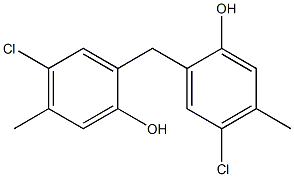 BIS(2-HYDROXY-4-METHYL-5-CHLOROPHENYL)METHANE Structure