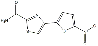 4-(5-NITRO-2-FURYL)2-THIAZOLFORMAMIDE 구조식 이미지