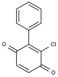 2-PHENYL-3-CHLORO-1,4-BENZOQUINONE 구조식 이미지