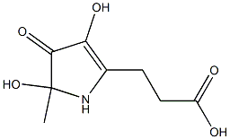 2,4-DIHYDROXY-2,5-DIMETHYL-1-CARBOXYMETHYL-3-OXO-2H-PYRROLE Structure