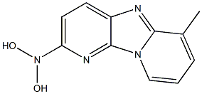 2-HYDROXYOXYAMINO-6-METHYLDIPYRIDO(1,2-A:3',2'-D)IMIDAZOLE 구조식 이미지