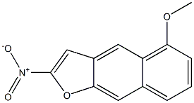 2-NITRO-5-METHOXYNAPHTHO(2,3-B)FURAN Structure