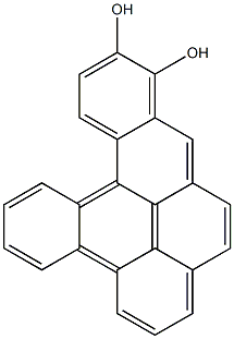 DIBENZO(A,L)PYRENE-11,12-DIOL 구조식 이미지
