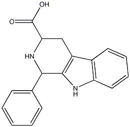 1-PHENYL-TETRAHYDRO-BETA-CARBOLINE-3-CARBOXYLICACID Structure