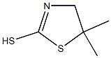 5,5-DIMETHYL-2-MERCAPTOTHIAZOLINE 구조식 이미지