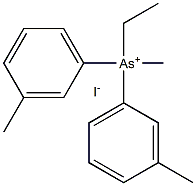 METHYL-ETHYL-DI-(META-TOLYL)ARSONIUMIODIDE Structure