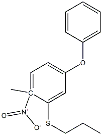 4-METHYL-3-(PROPYLTHIO)PHENYL-4-NITROPHENYLETHER 구조식 이미지