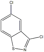 5-CHLORO-3-CHLOROBENZISOTHIAZOLE 구조식 이미지