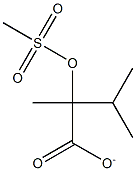 METHANESULPHONYLISOPROPYLLACTATE 구조식 이미지