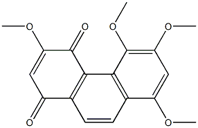 3,5,6,8-TETRAMETHOXY-1,4-PHENANTHRENEQUINONE 구조식 이미지