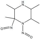 2,3,5,6-TETRAMETHYLDINITROSOPIPERAZINE Structure