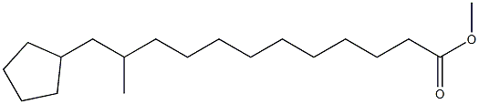 10-(CYCLOPENTYL-2-PROPYL)DECANOICACID,METHYLESTER 구조식 이미지