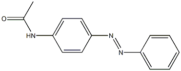 PARA-ACETAMINOAZOBENZENE 구조식 이미지