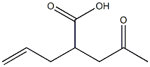 2-OXOPROPYL-4-PENTENOICACID 구조식 이미지