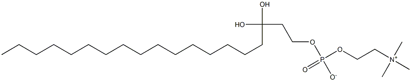 1-HEXADECYL-PROPANEDIOL-3-PHOSPHOCHOLINE Structure