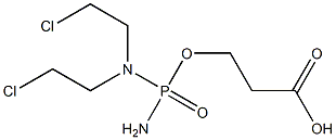 HYDRACRYLICACID,N,N-BIS(2-CHLORETHYL)PHOSPHORODIAMIDATE Structure