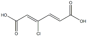 BETA-CHLOROMUCONICACID 구조식 이미지