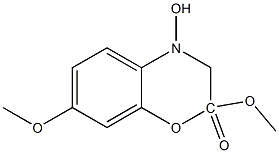 2,7-DIMETHOXY-4-HYDROXY-1,4-BENZOXAZINONE 구조식 이미지