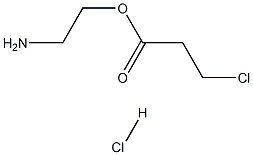 2-AMINOETHYL3-CHLOROPROPANOATEHYDROCHLORIDE 구조식 이미지