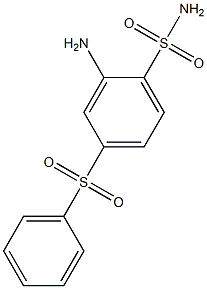 2-AMINO-4-PHENYLSULPHONYLBENZENESULPHONAMIDE 구조식 이미지