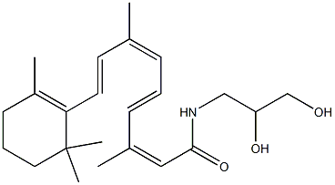 N-(2,3-DIHYDROXYPROPYL)RETINAMIDE Structure