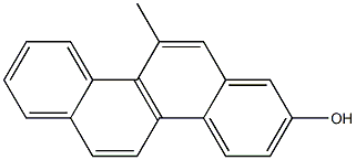 8-HYDROXY-5-METHYLCHRYSENE 구조식 이미지