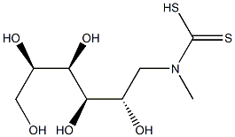 N-METHYL-N-DITHIOCARBOXY-D-GLUCAMINE 구조식 이미지