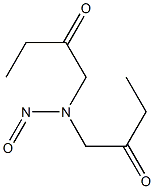 2-BUTANONE,1,1'-(NITROSOIMINO)BIS- Structure