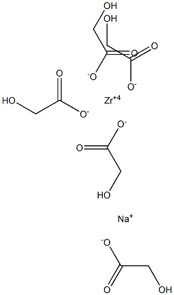 Sodium Zirconium Glycolate 구조식 이미지