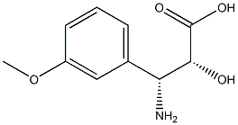 (2R,3R)-3-Amino-2-hydroxy-3-(3-methoxy-phenyl)-propanoic acid 구조식 이미지