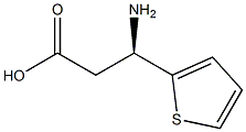 (R)-3-Amino-3-(2-thienyl)-propanoic acid 구조식 이미지