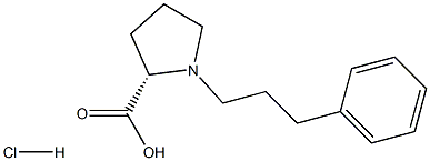 (R)-alpha-(3-Phenyl-propyl)-proline hydrochloride 구조식 이미지