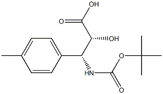 N-Boc-(2R,3R)-3-Amino-2-hydroxy-3-(4-methyl-phenyl)-propanoic acid Structure